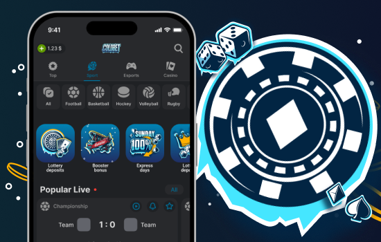 Casino ao Vivo Coldbet Casino ao vivo Coldbet no ecrã de um smartphone